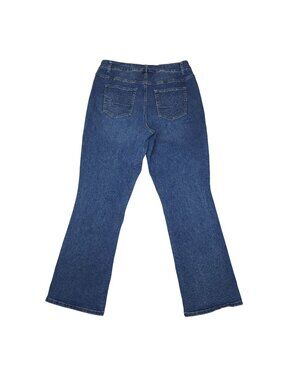 Maurices High-Rise Curvy Flare Jeans 16W Long Stretch Denim Womens